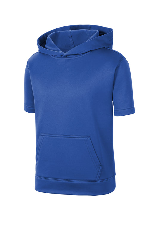 Sport-Tek ® Youth Sport-Wick ® Fleece Short Sleeve Hooded Pullover