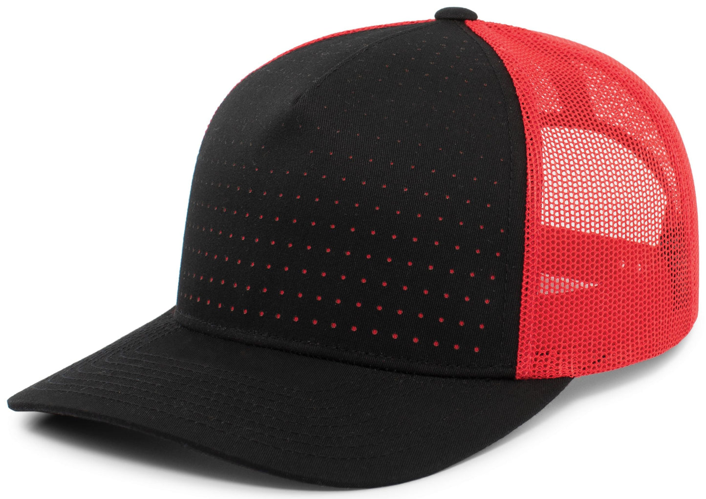 PACIFIC HEADWEAR - PERFORATED 5-PANEL TRUCKER SNAPBACK CAP