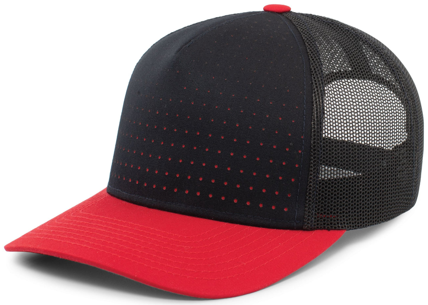 PACIFIC HEADWEAR - PERFORATED 5-PANEL TRUCKER SNAPBACK CAP