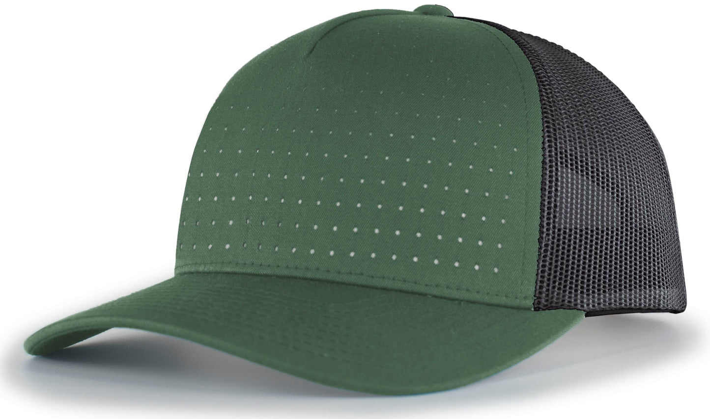 PACIFIC HEADWEAR - PERFORATED 5-PANEL TRUCKER SNAPBACK CAP