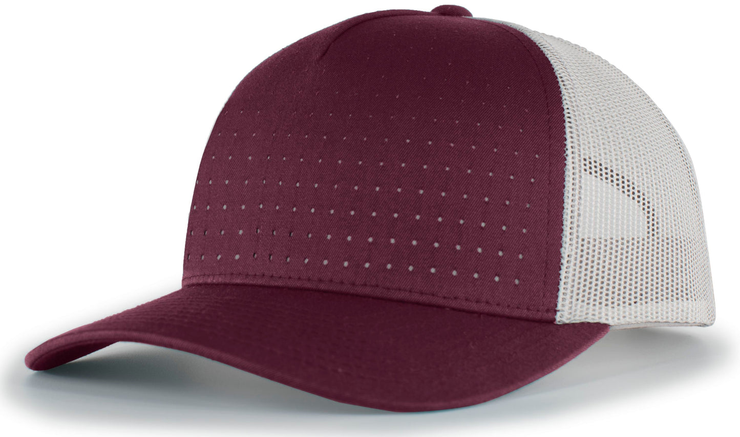 PACIFIC HEADWEAR - PERFORATED 5-PANEL TRUCKER SNAPBACK CAP