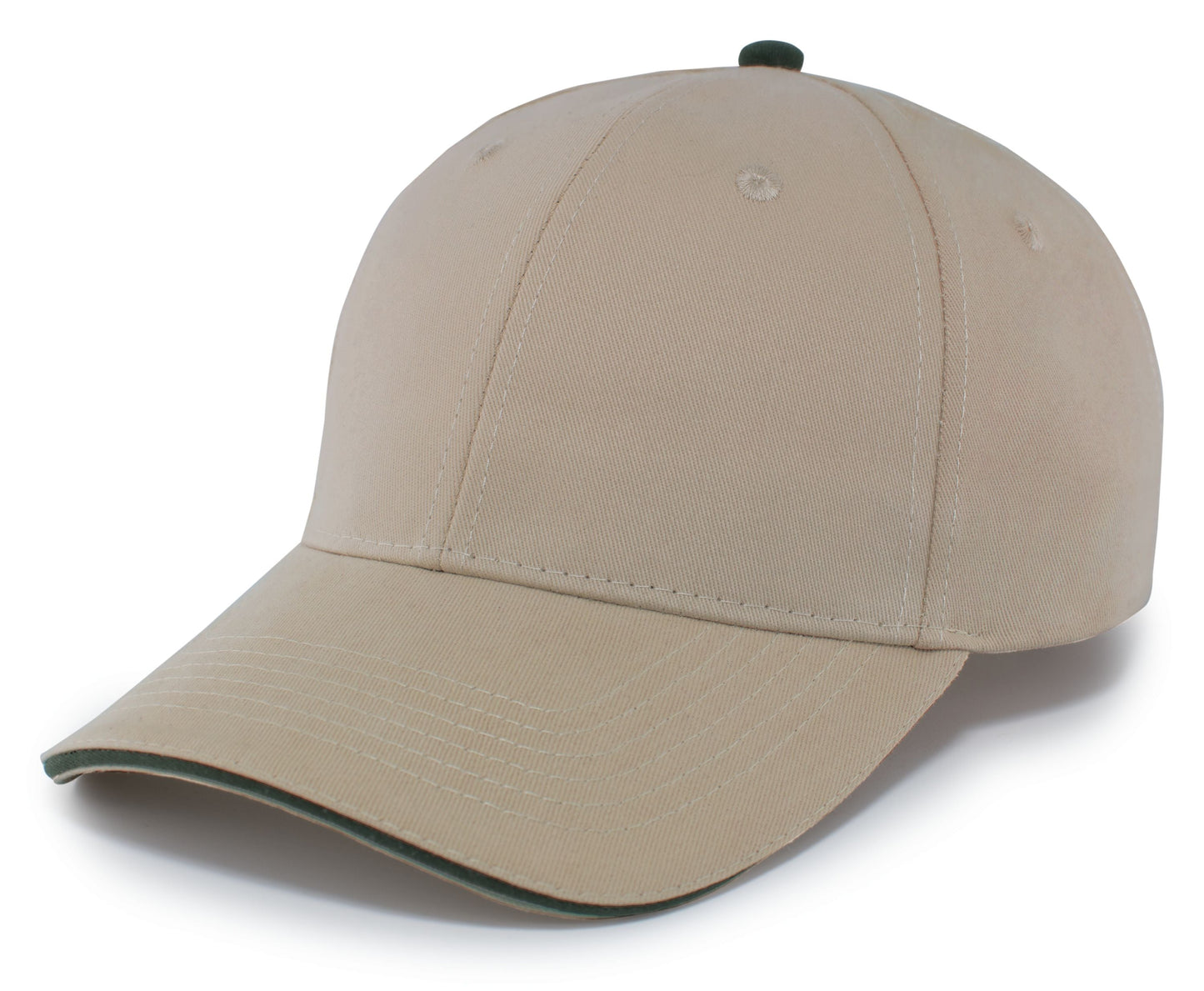 PACIFIC HEADWEAR - BRUSHED TWILL CAP WITH SANDWICH BILL - 121C