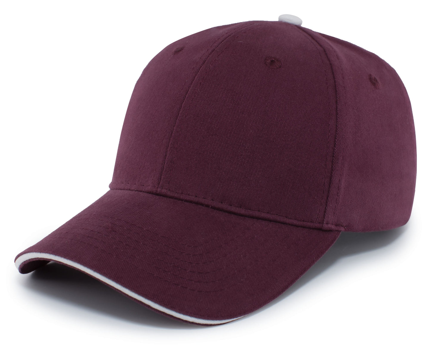 PACIFIC HEADWEAR - BRUSHED TWILL CAP WITH SANDWICH BILL - 121C