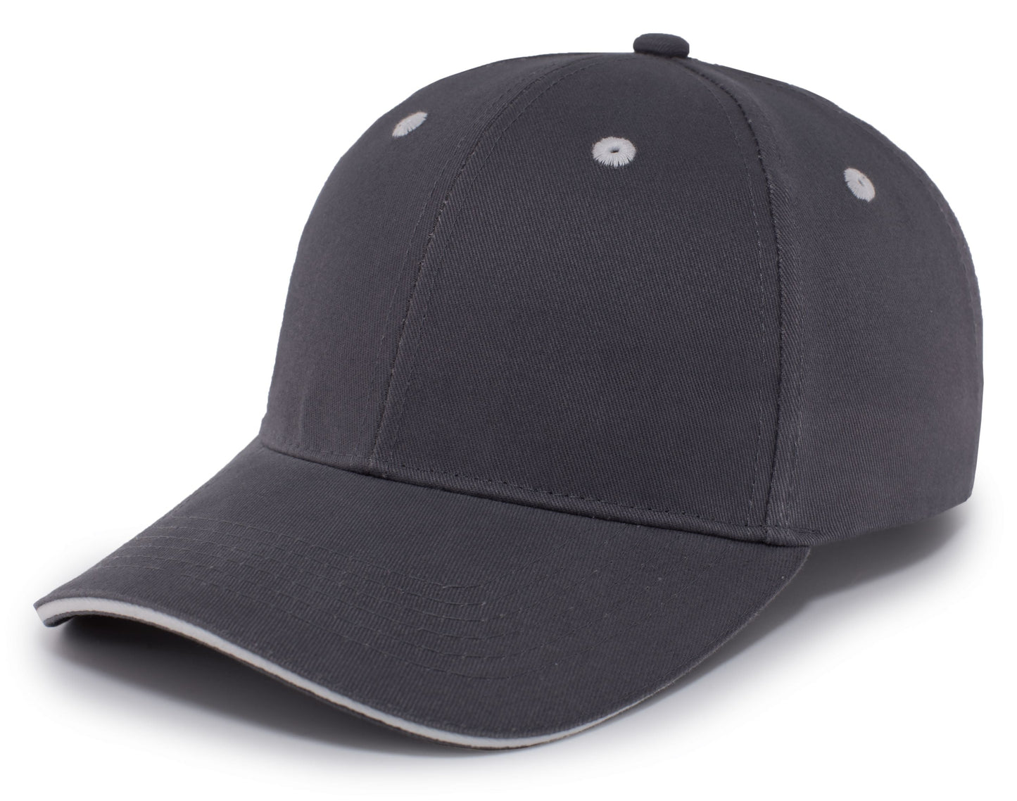 PACIFIC HEADWEAR - BRUSHED TWILL CAP WITH SANDWICH BILL - 121C
