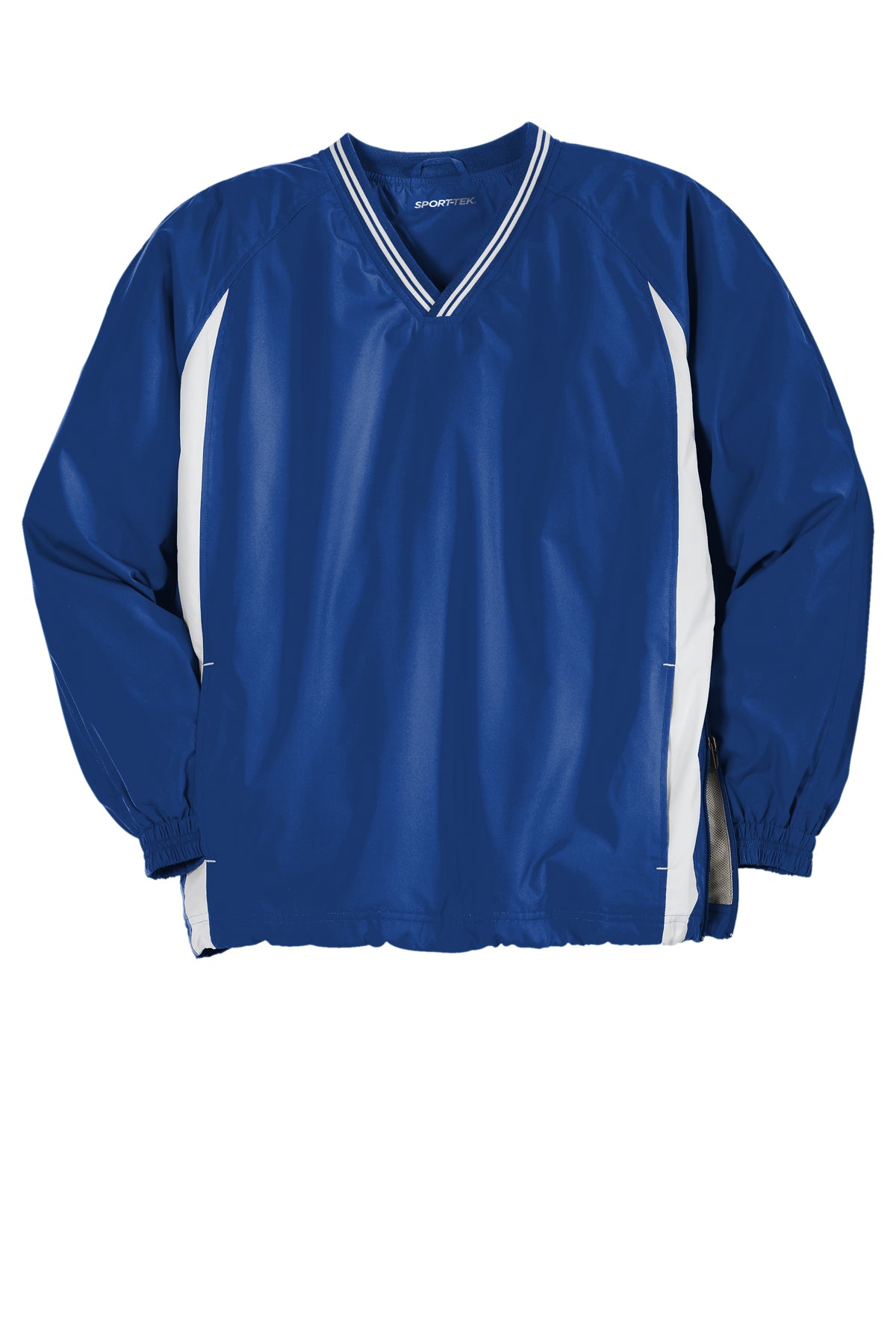 Sport-Tek® Tipped V-Neck Raglan Wind Shirt