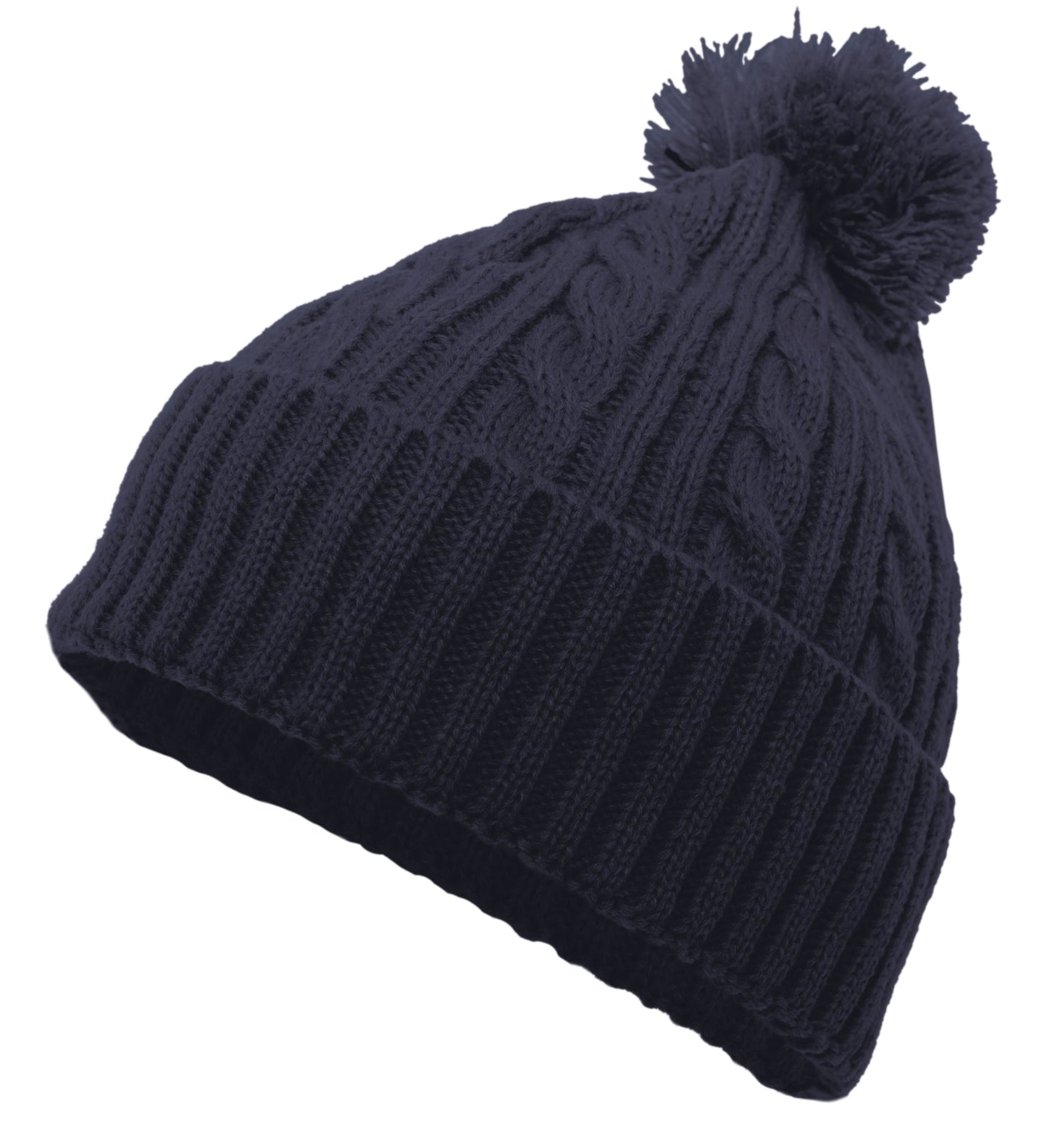 PACIFIC HEADWEAR - CABLE KNIT POM-POM BEANIE - 643K