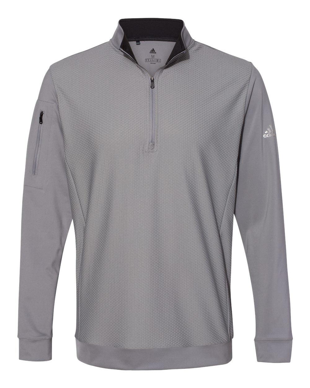 Adidas - Performance Textured Quarter-Zip Pullover - A295