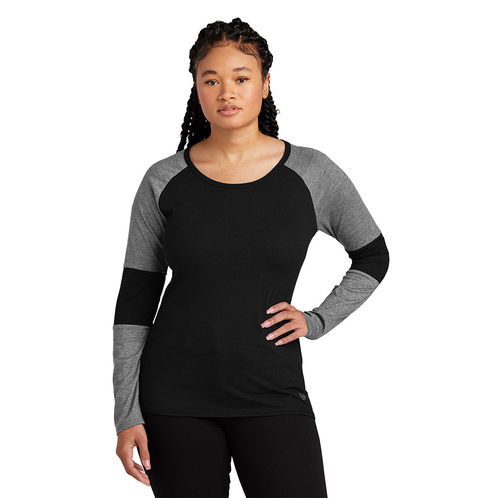 New Era® - Ladies Tri-Blend Performance Baseball Tee - LNEA132