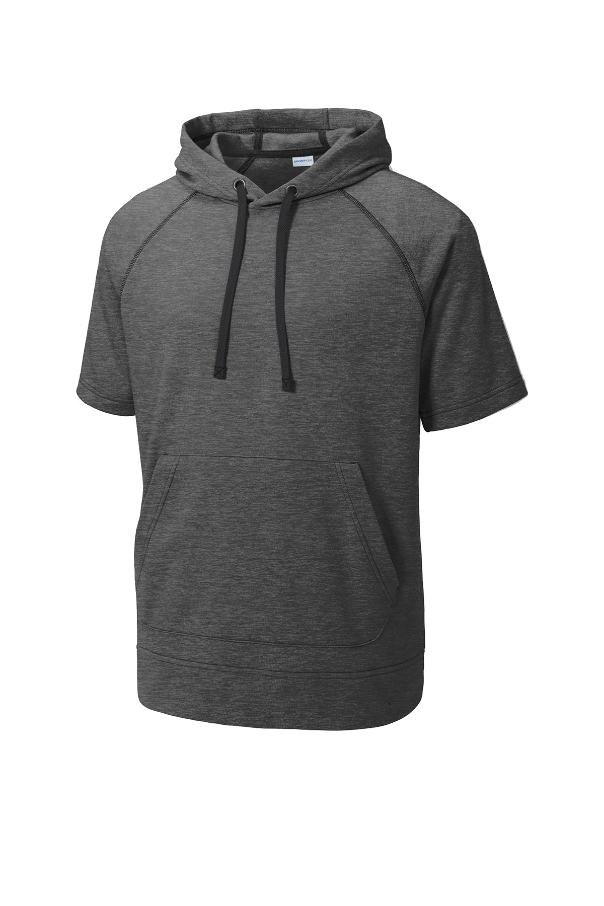 Sport-Tek ® PosiCharge ® Tri-Blend Wicking Fleece Short Sleeve Hooded Pullover
