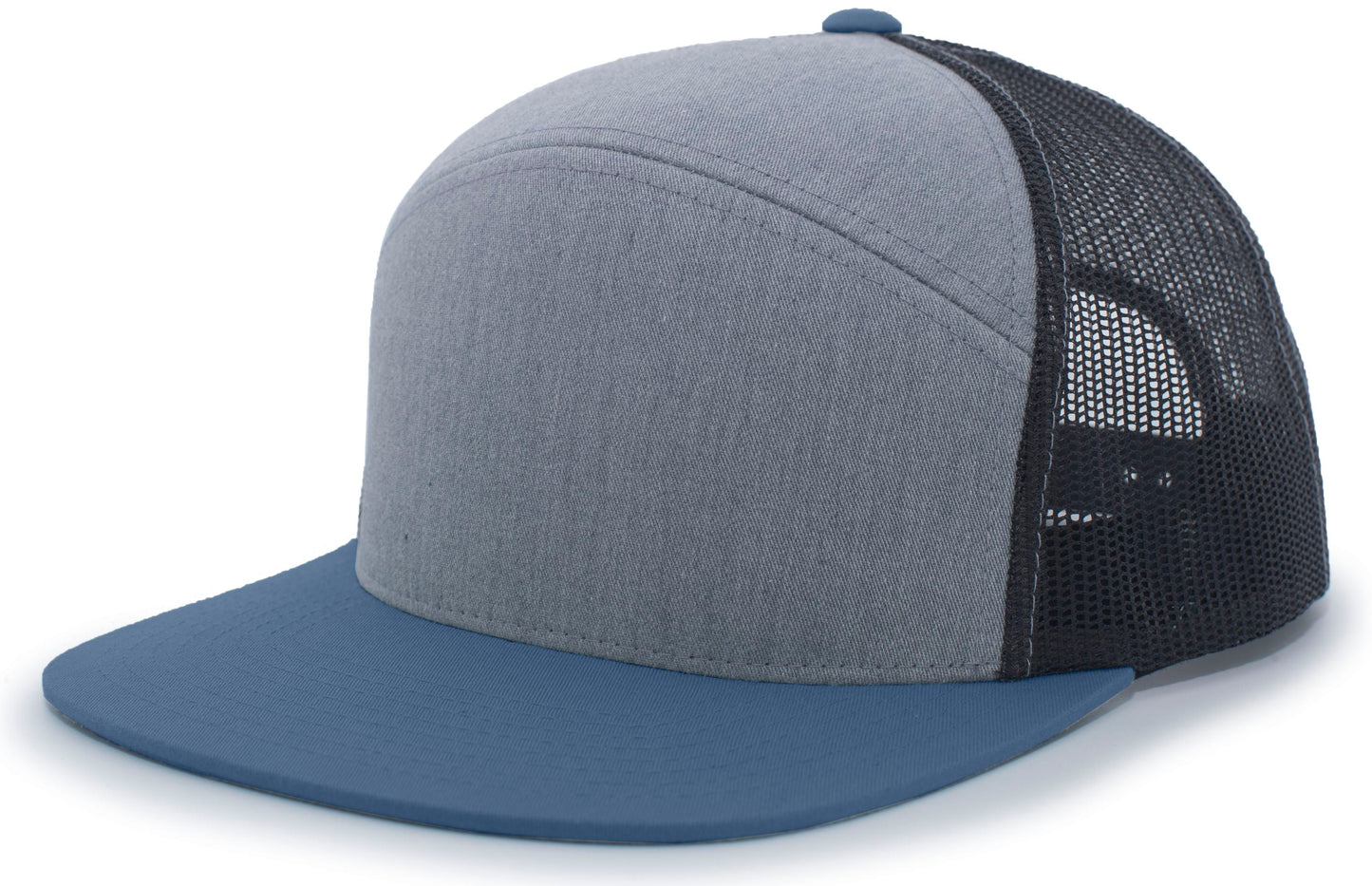 PACIFIC HEADWEAR - 6-PANEL ARCH TRUCKER SNAPBACK CAP - P787