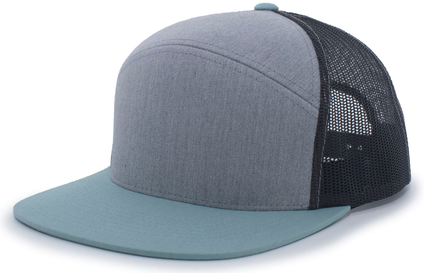 PACIFIC HEADWEAR - 6-PANEL ARCH TRUCKER SNAPBACK CAP - P787